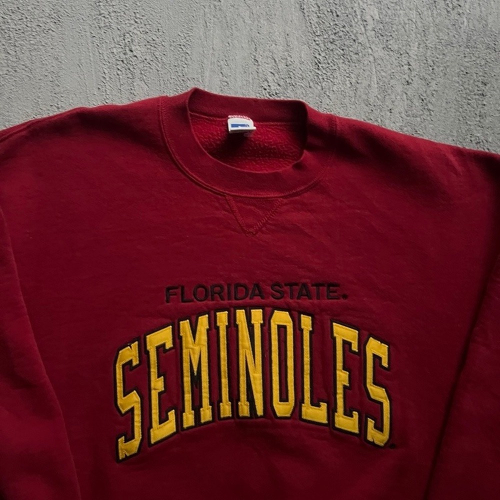 Vintage Florida State Seminoles Sweatshirt Men XXL 1990s Russell Athletic - Picture 2 of 8